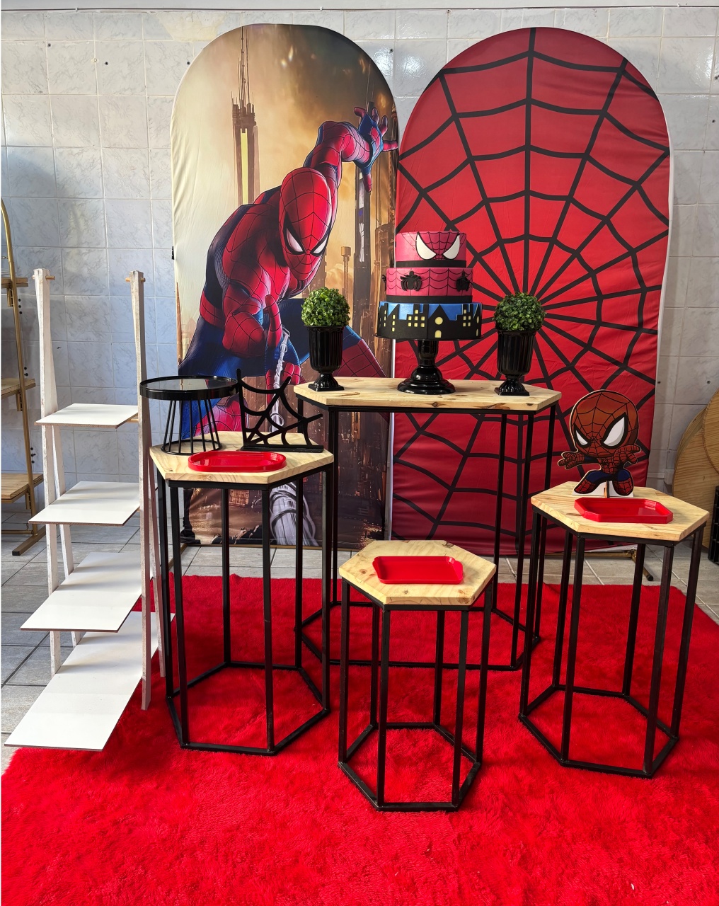 Homem Aranha Painel Romano (Kit Ouro) - Antonella Decorações