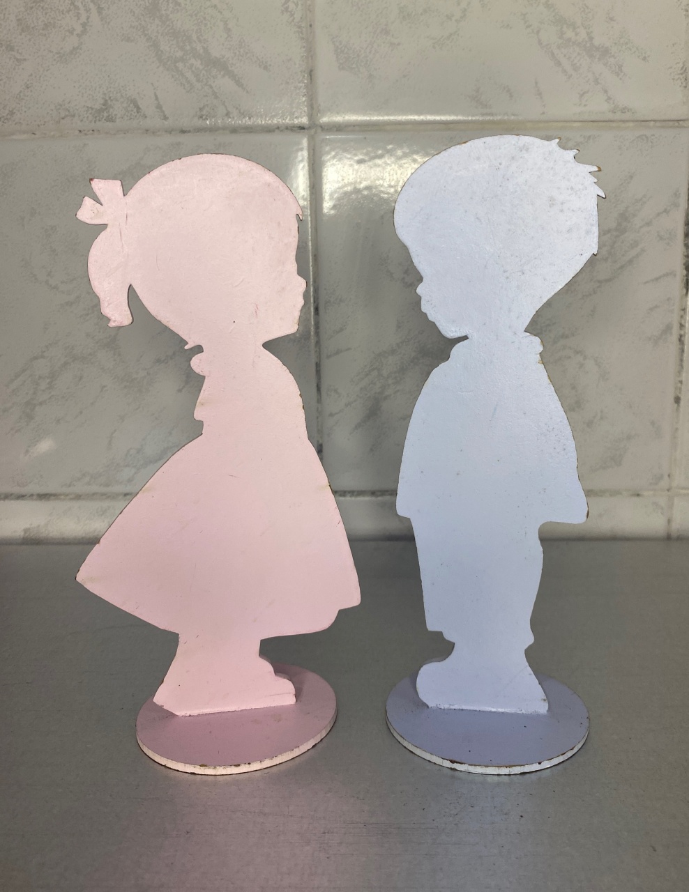 Display Chá Revelação Azul E Rosa  - Antonella Decorações