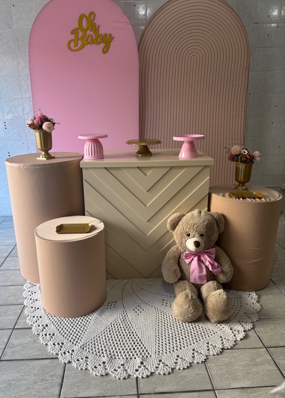 Bege Com Rosa - Antonella Decorações