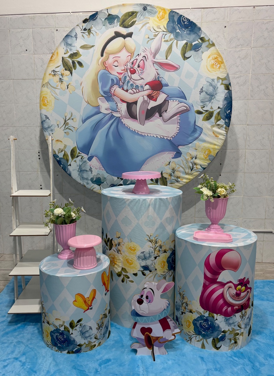 Alice No País das Maravilhas (Kit Prata) - Antonella Decorações