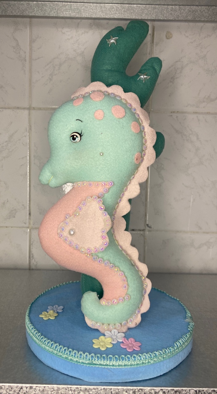 Cavalo Marinho Feltro  - Antonella Decorações