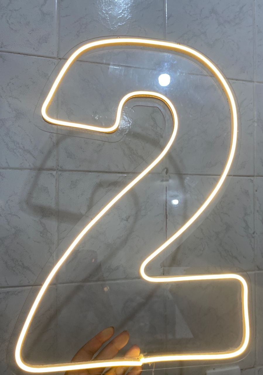 Número 2 Led - Antonella Decorações