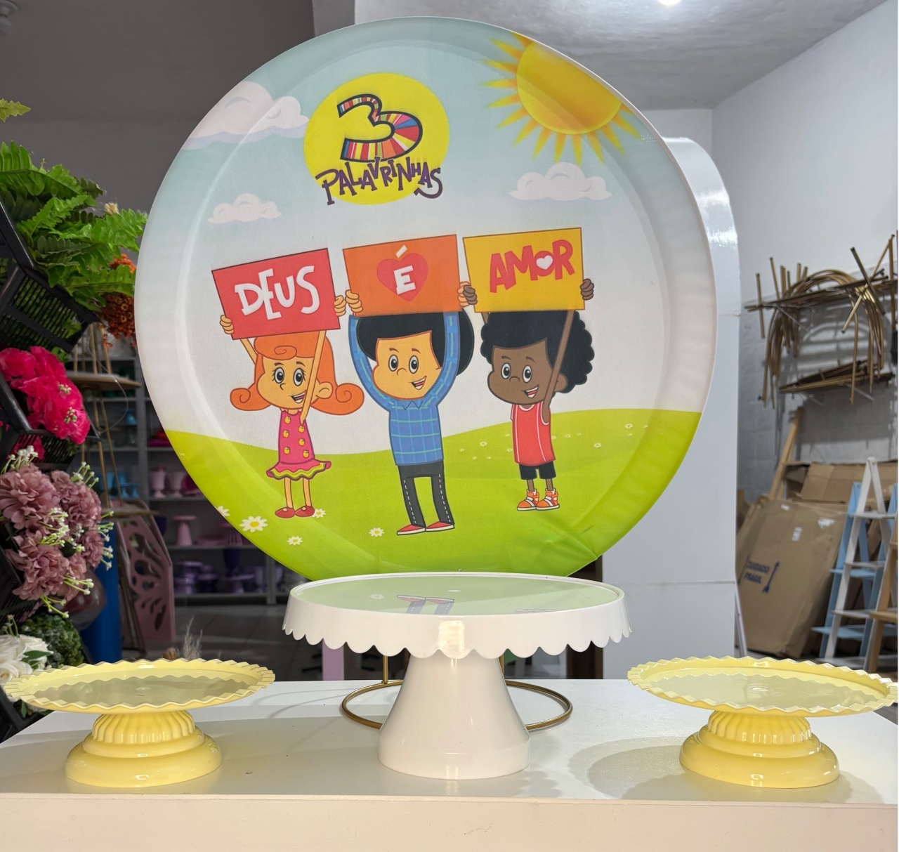 Decoração de Mesa 3 Palavrinhas  - Antonella Decorações