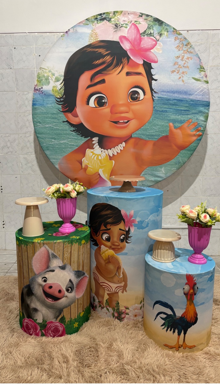 Moana Bebê (Kit Prata) - Antonella Decorações