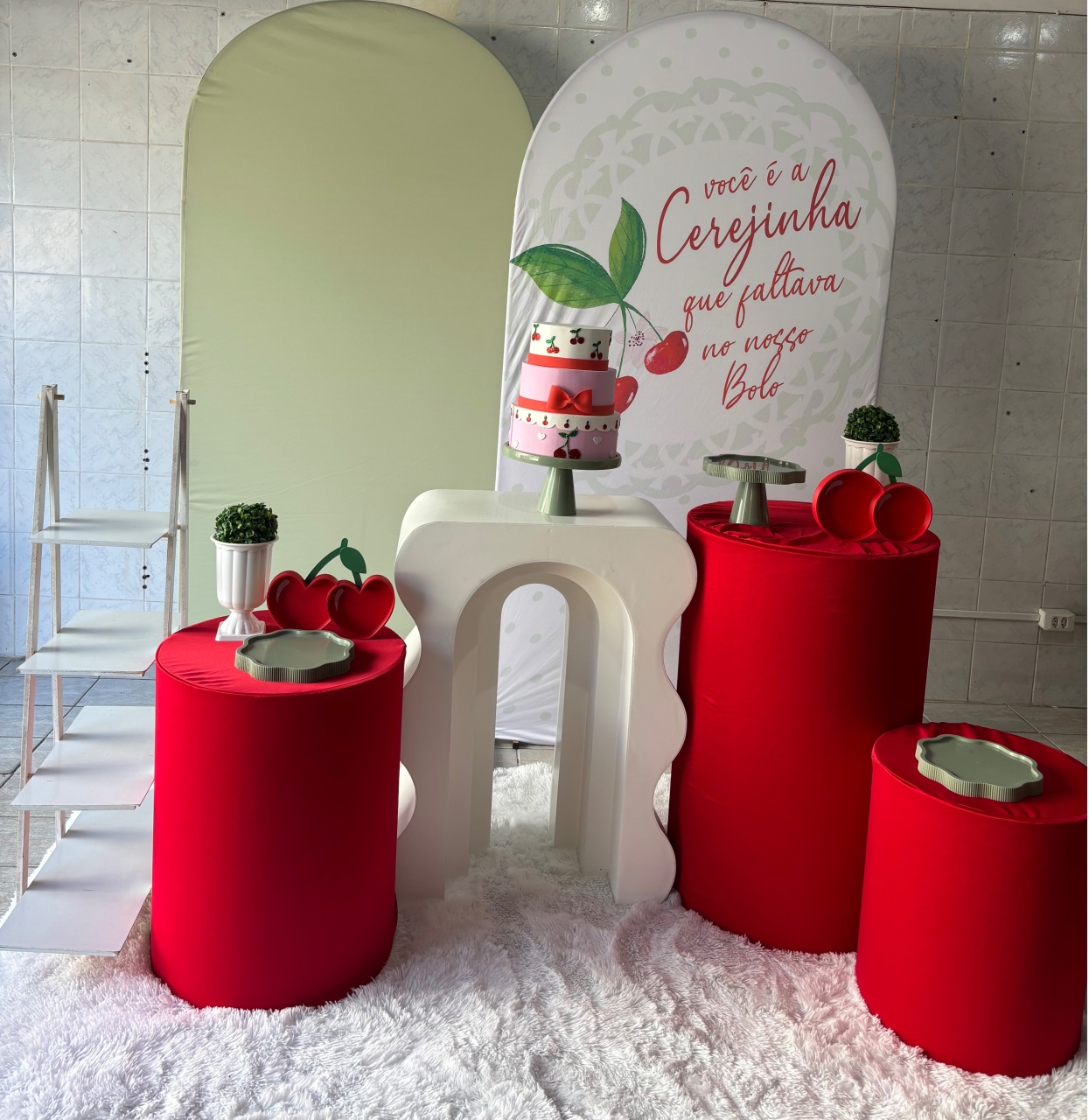 Cerejinha Do Nosso Bolo (Kit Ouro) - Antonella Decorações