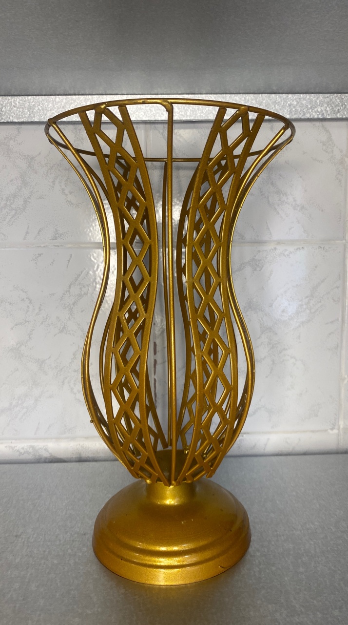 Vaso Médio Dourado - Antonella Decorações