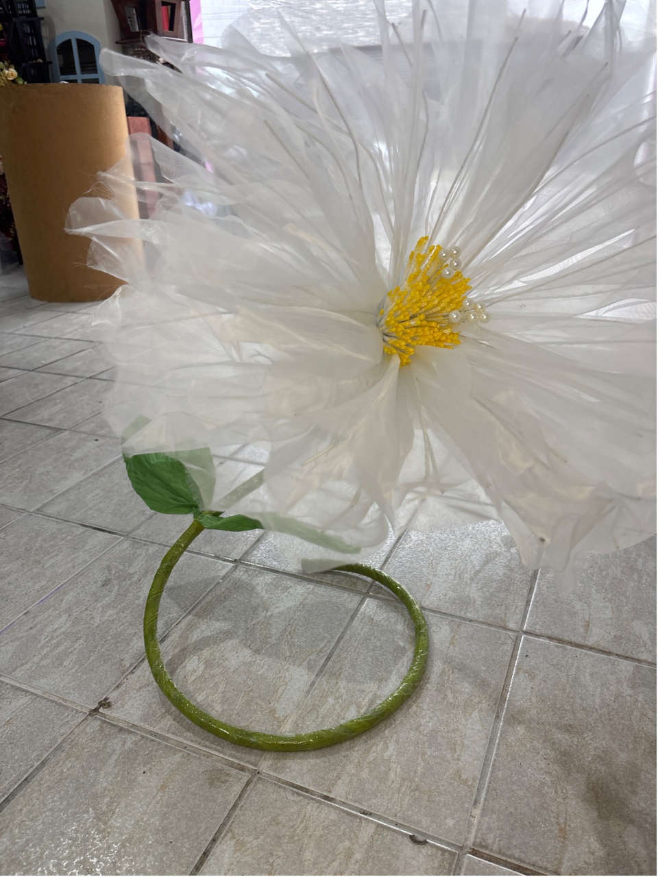 Margarida de Chão Tecido - Antonella Decorações