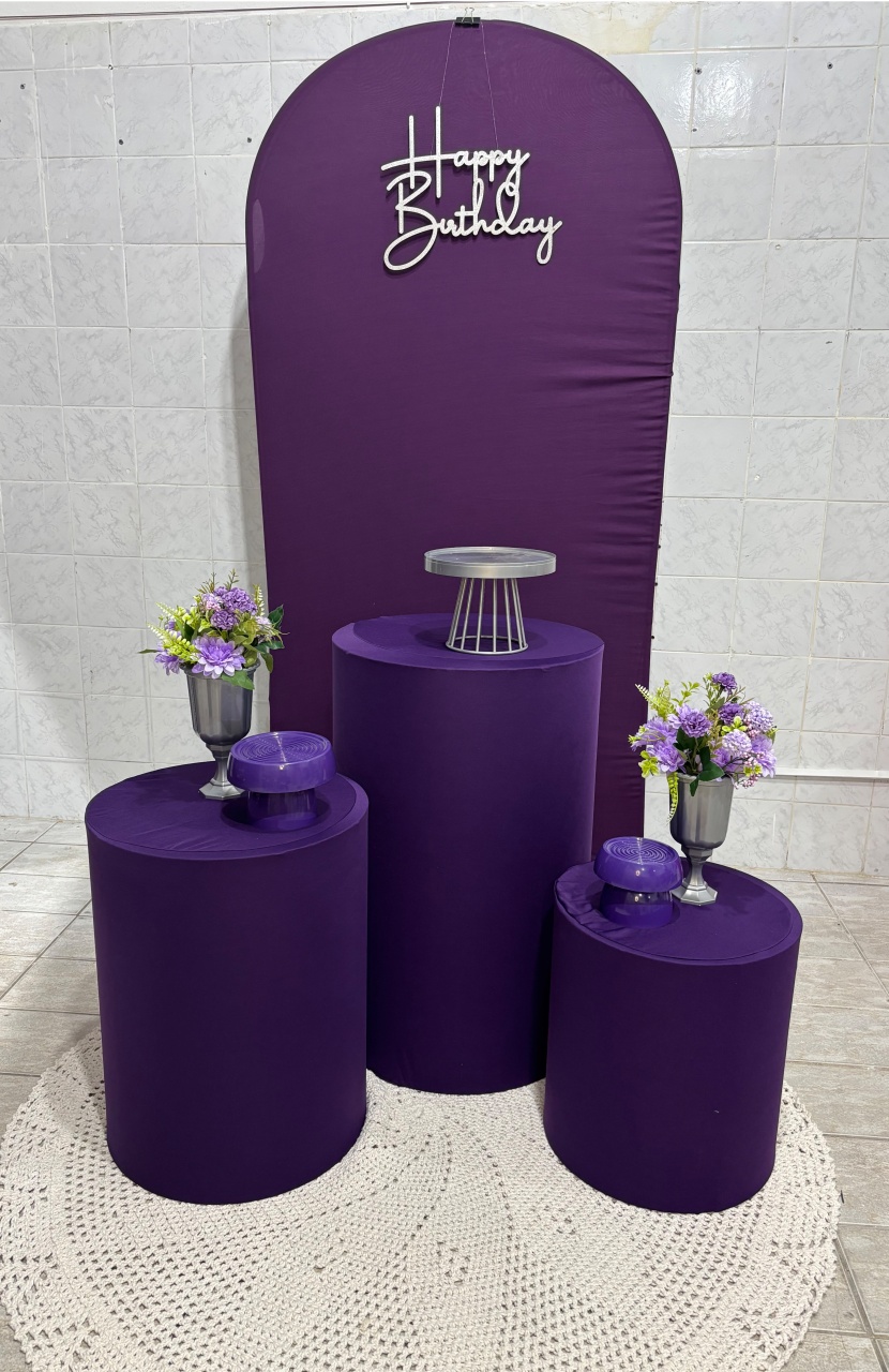 Roxo Com Prata - Antonella Decorações