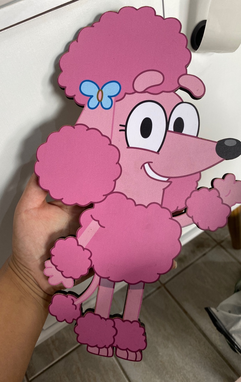 Display de Mesa Pompom (Bluey E Bingo) - Antonella Decorações