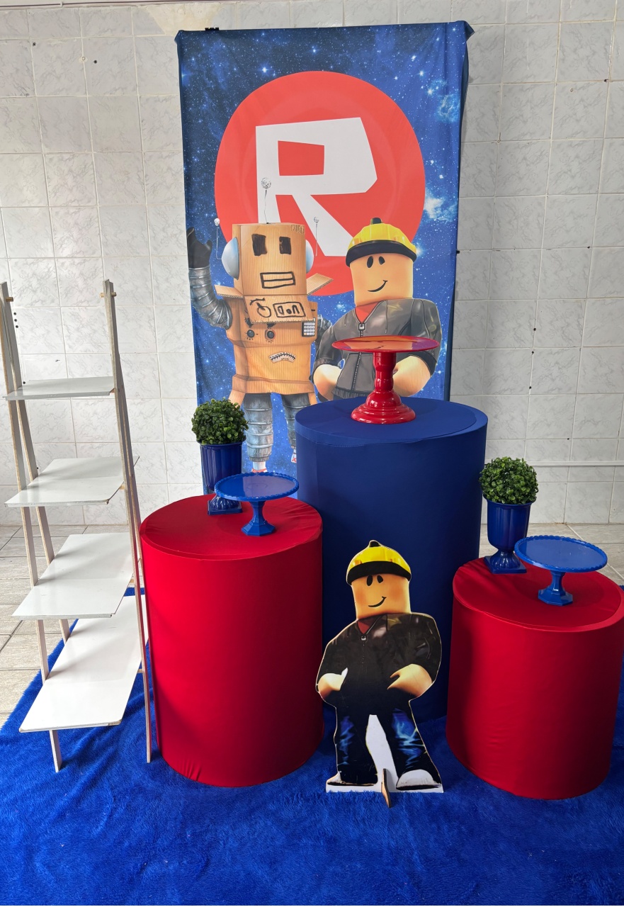 Roblox Painel Retangular (Kit Prata ) - Antonella Decorações