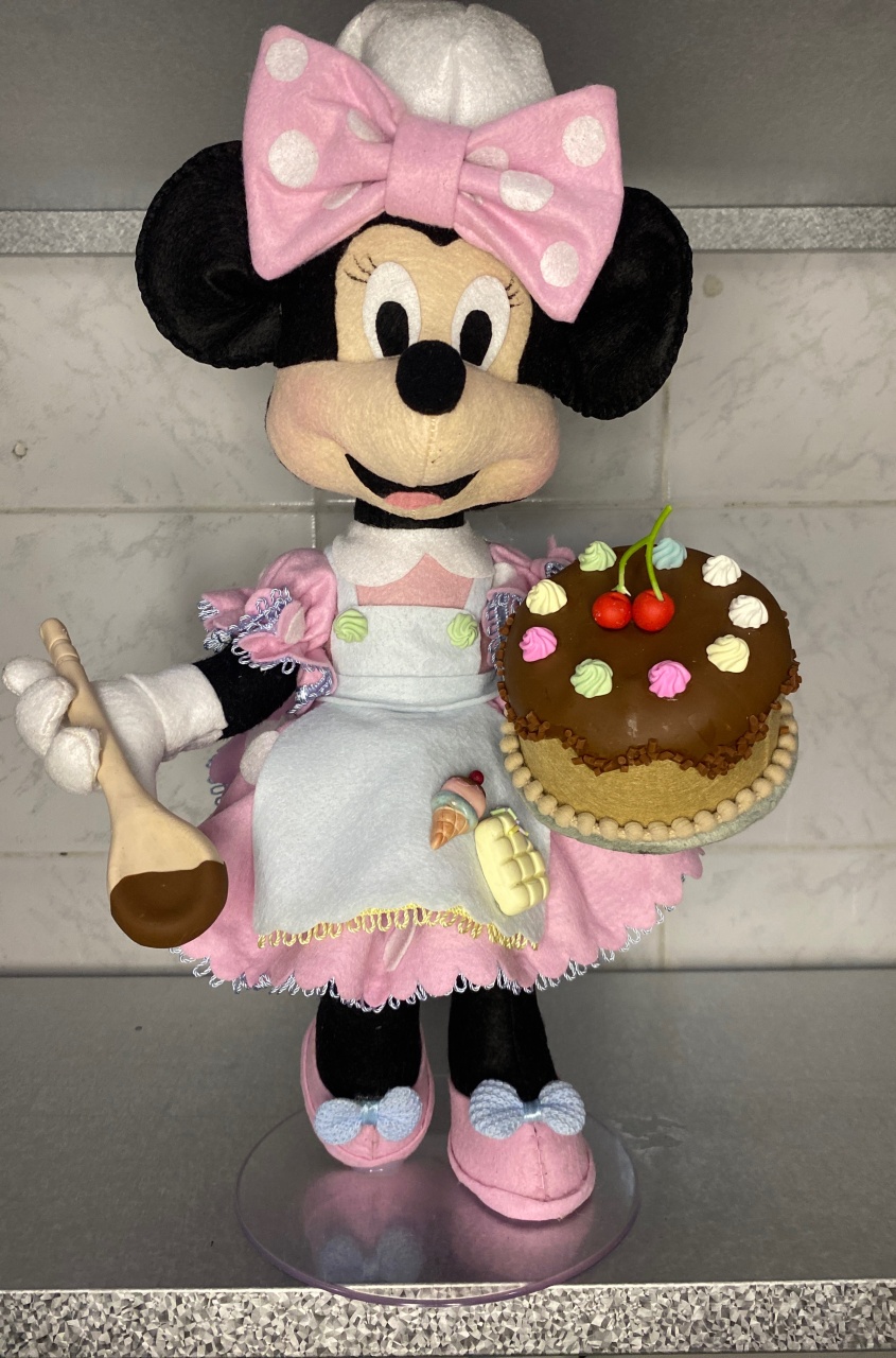 Minnie Confeiteira Feltro - Antonella Decorações