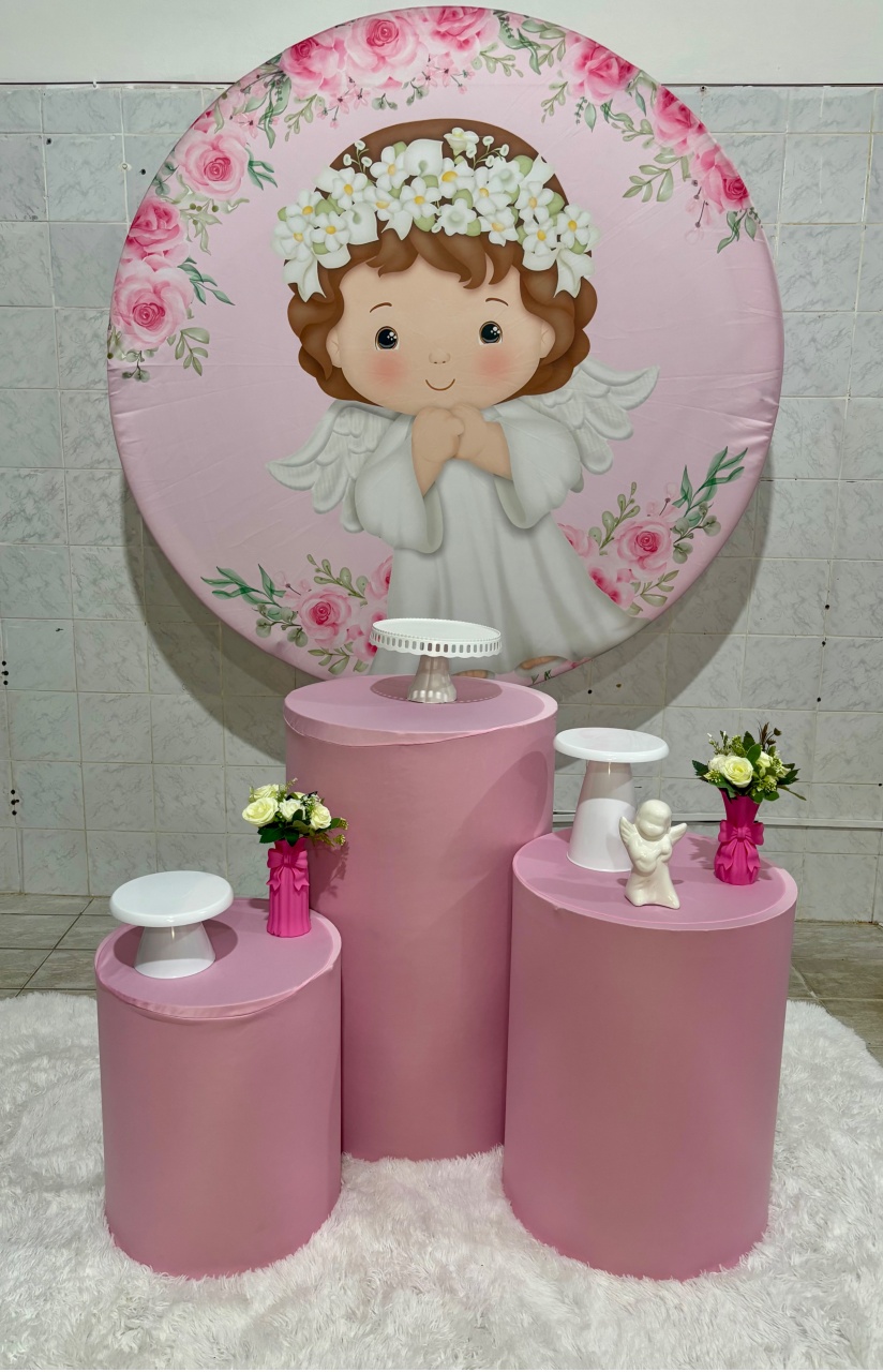 Anjinho Rosa (Kit Bronze) - Antonella Decorações