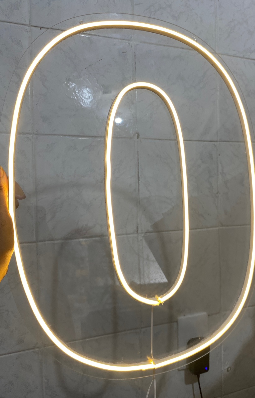 Número 0 de Led - Antonella Decorações