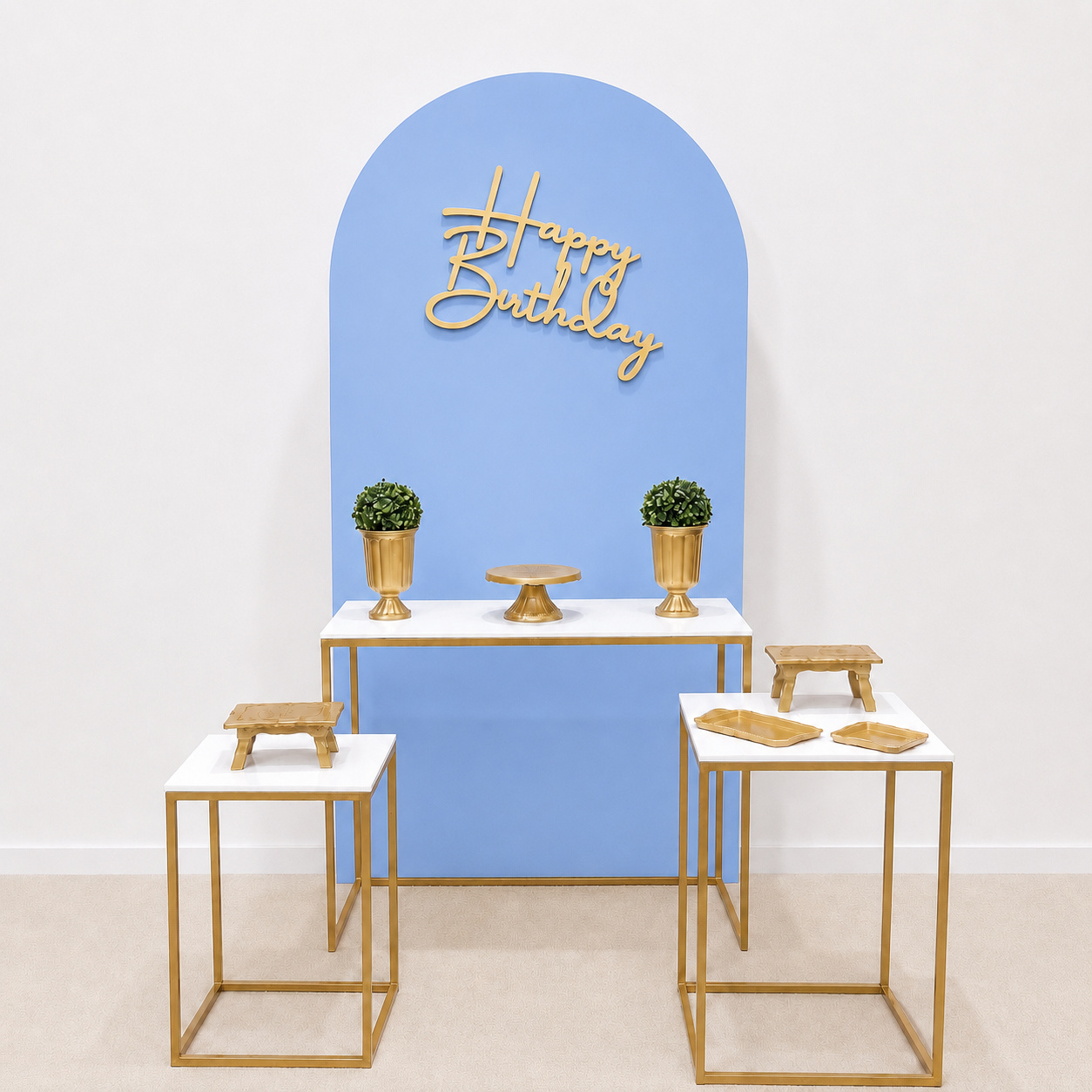 Kit Azul Bebê Mesa de Ferro - Mila Saldanha Locações