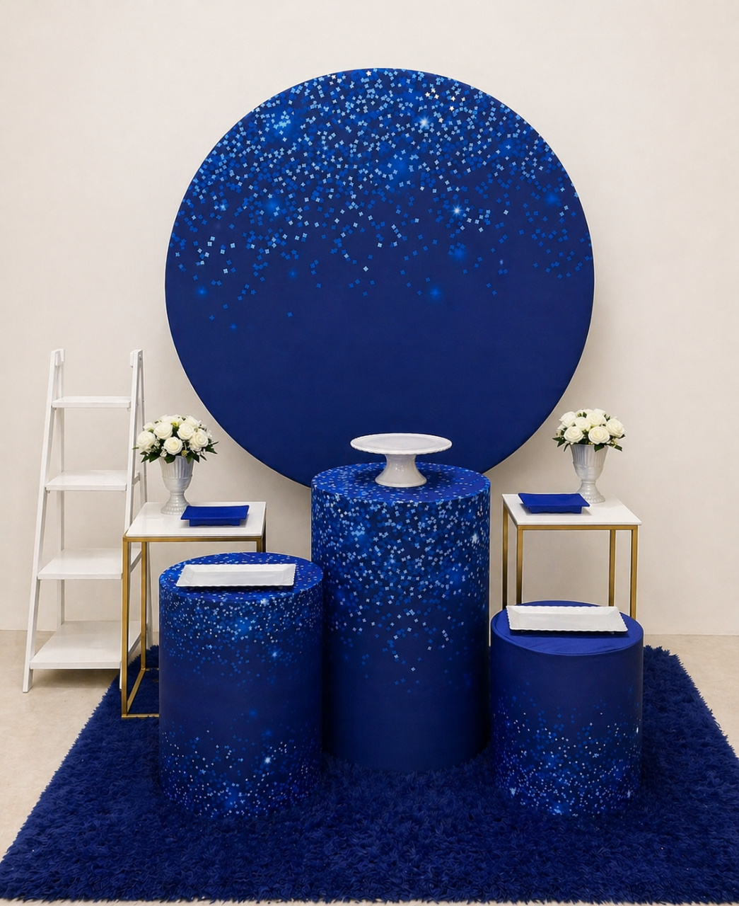 Kit Básico Plus Azul Brilho 15 Anos - Mila Saldanha Locações