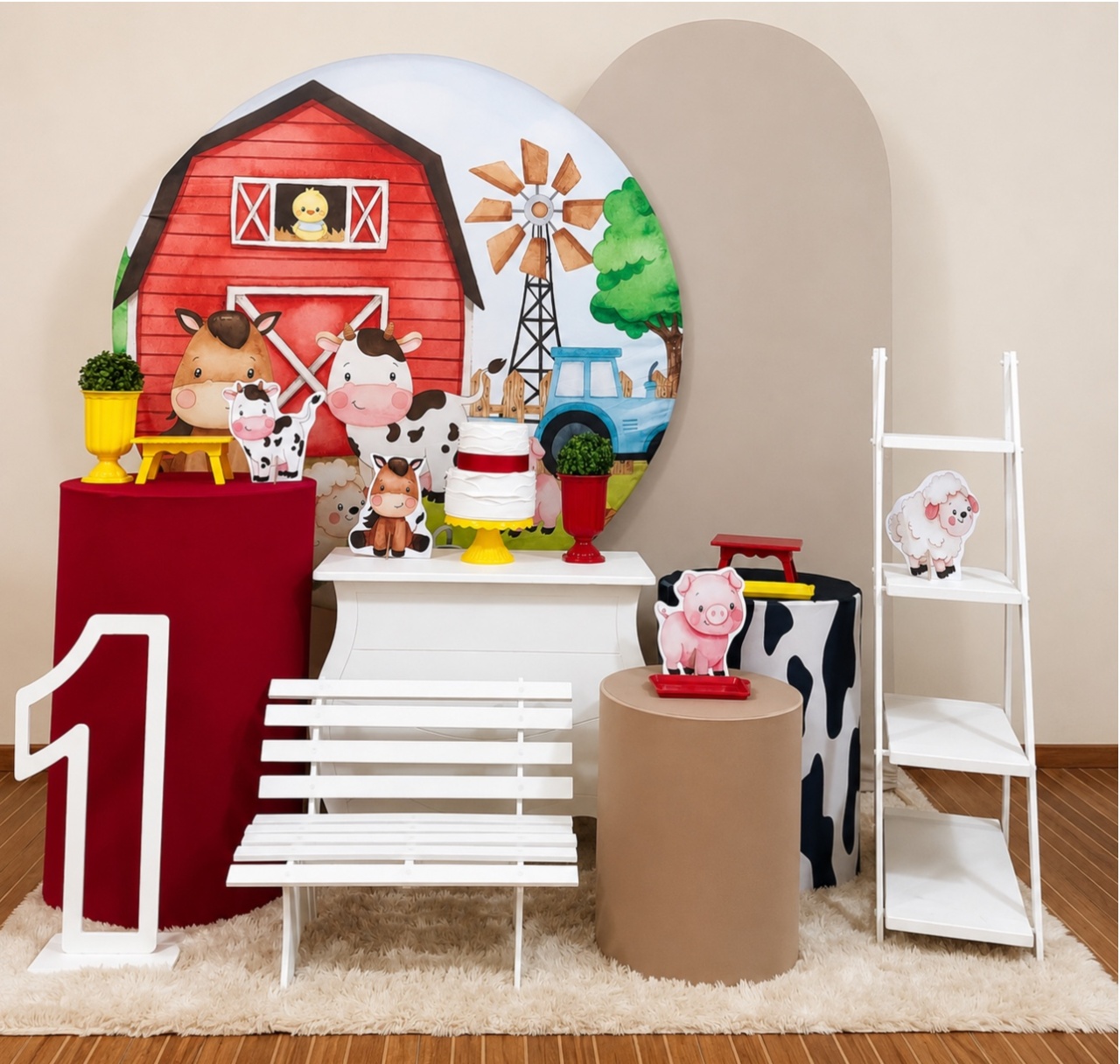 Kit Premium Plus Fazendinha Vermelha - Mila Saldanha Locações