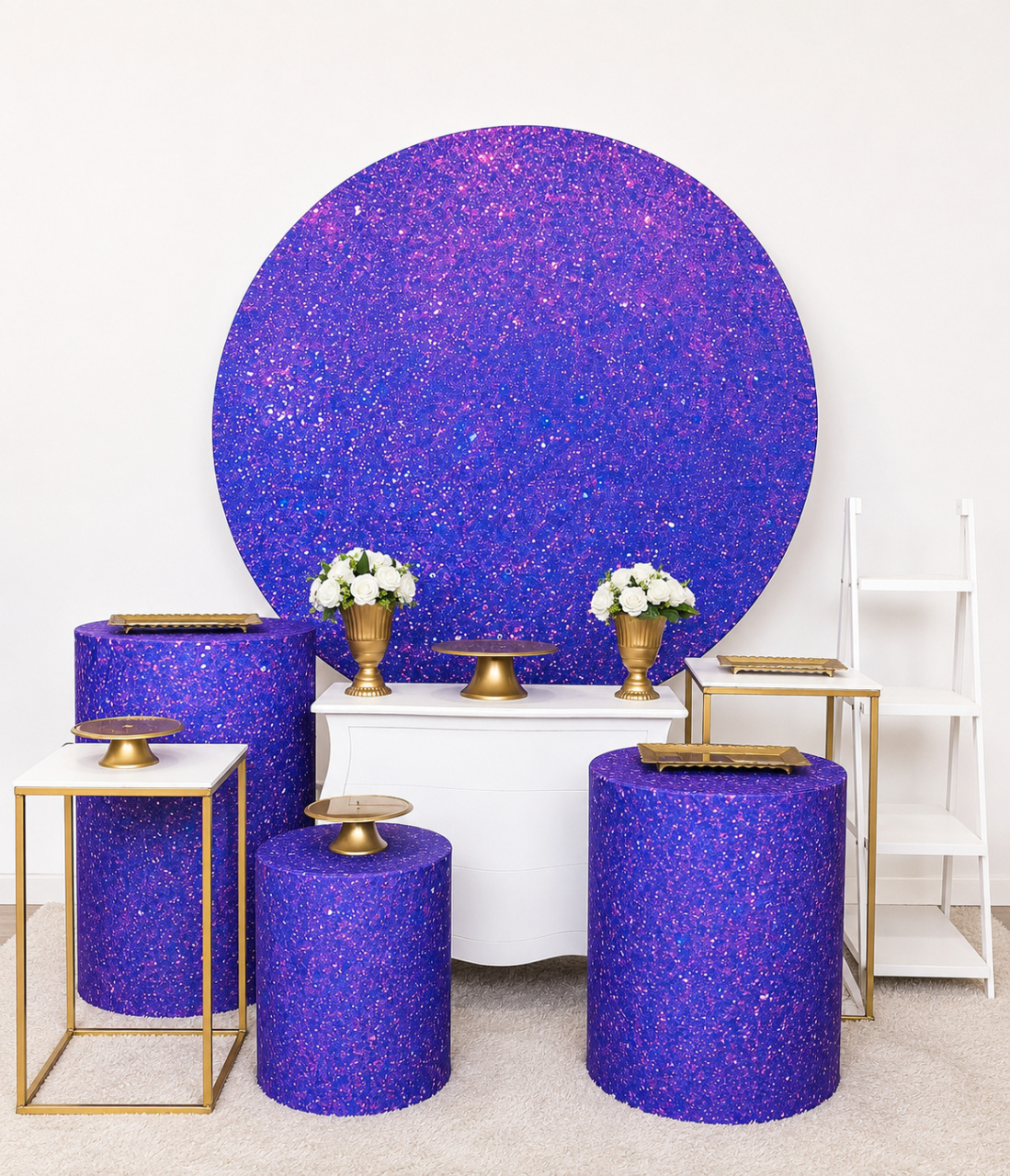 Kit Premium Roxo Brilhante 15 Anos - Mila Saldanha Locações