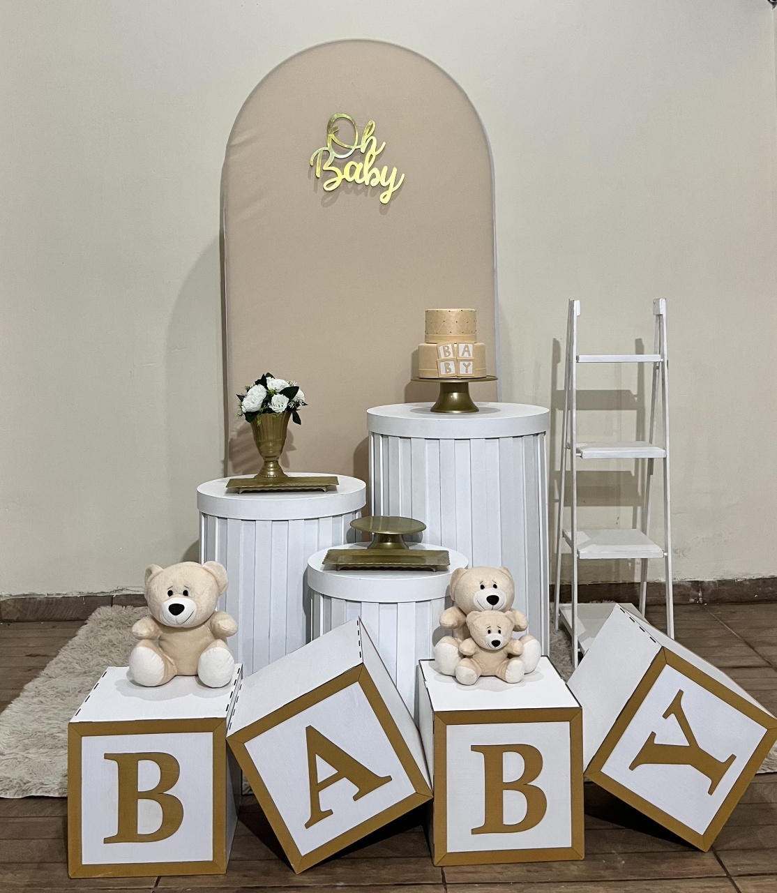 Alugue Kit Luxo Oh Baby Bege Completo - Mila Saldanha Locações