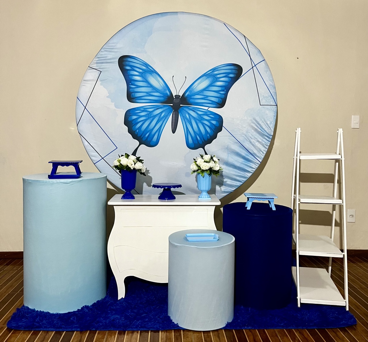 Kit Premium Borboleta Azul - Mila Saldanha Locações
