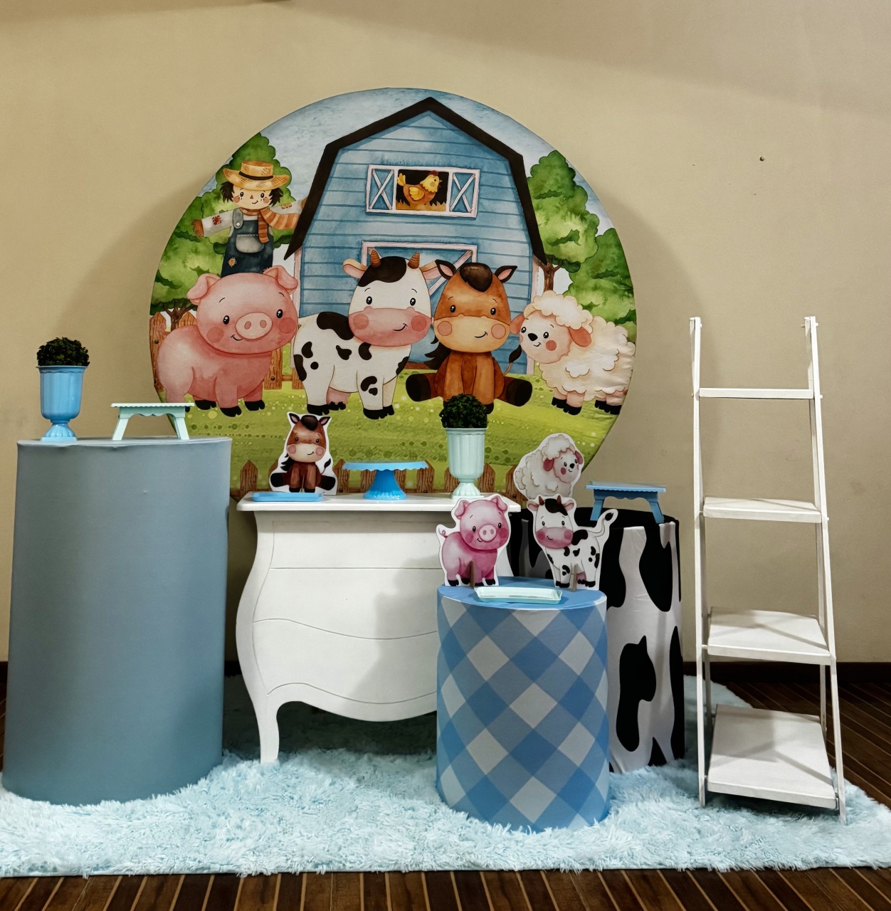 Kit Premium Fazendinha Azul - Mila Saldanha Locações