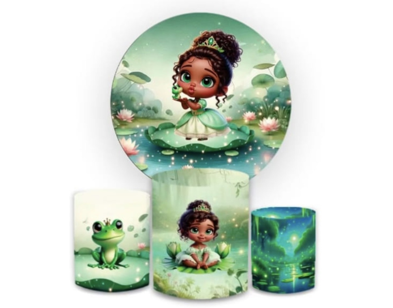 Kit Princesa Tiana Basico - Mila Saldanha Locações