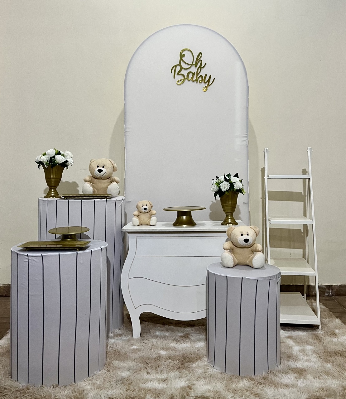 Kit Premium Oh Baby Branco  - Mila Saldanha Locações