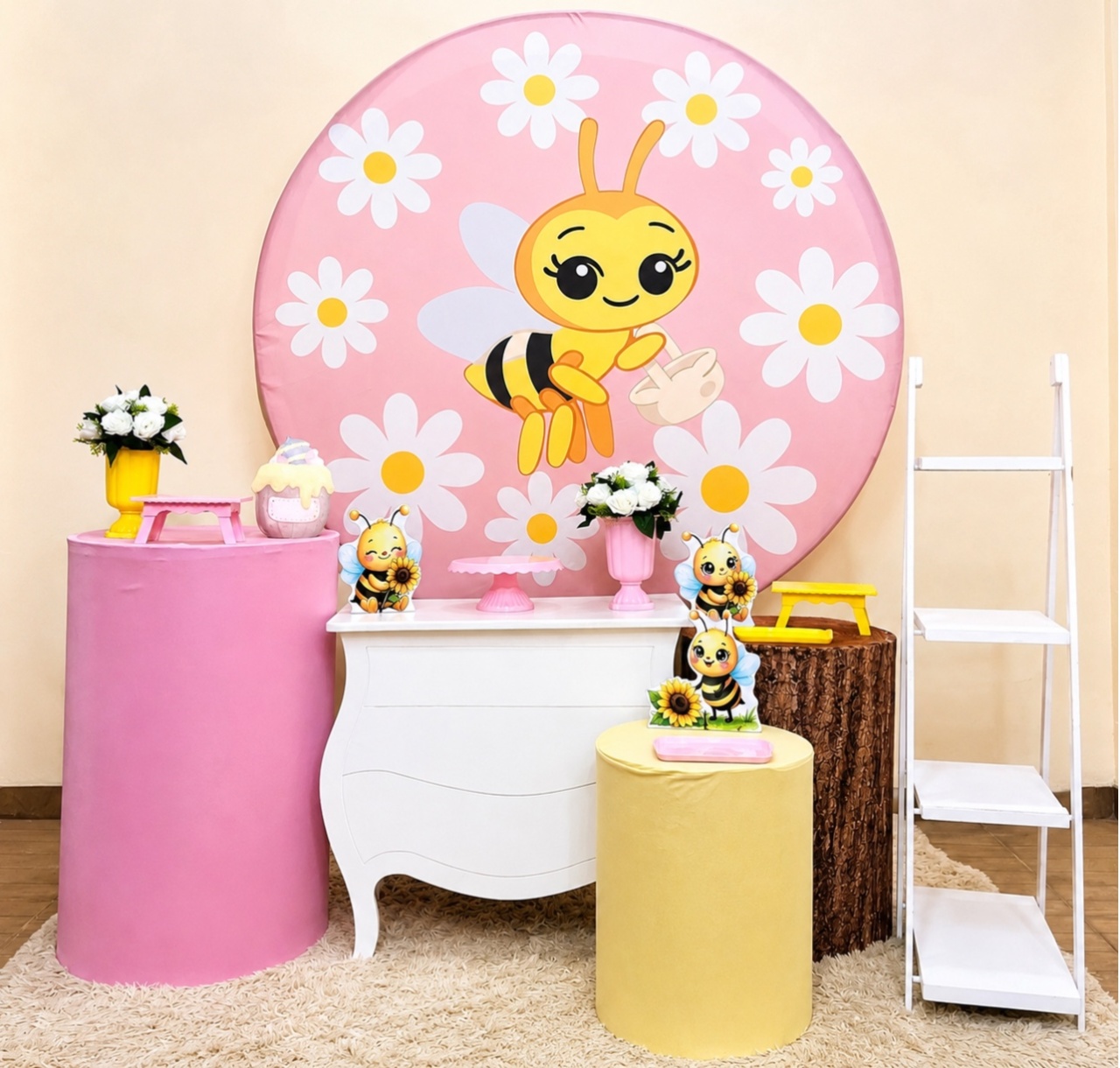 Kit Premium Abelhinha Rosa - Mila Saldanha Locações