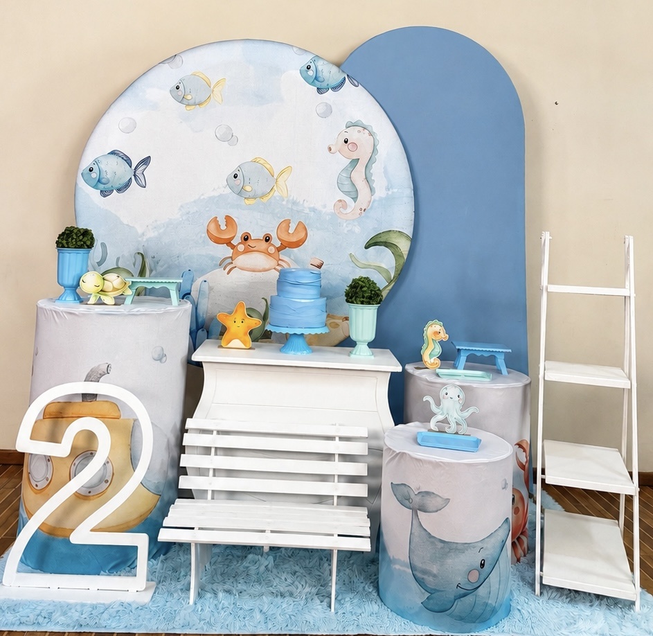 Kit Premium Plus Fundo Do Mar Menino - Mila Saldanha Locações