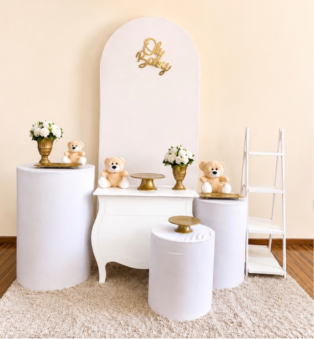 Kit Premium Oh Baby Branco  - Mila Saldanha Locações