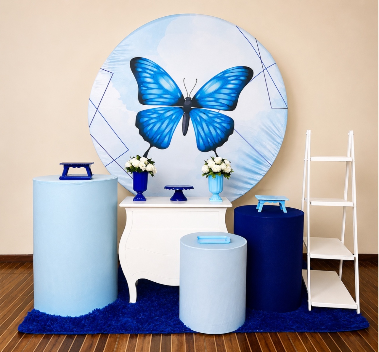 Kit Premium Borboleta Azul - Mila Saldanha Locações