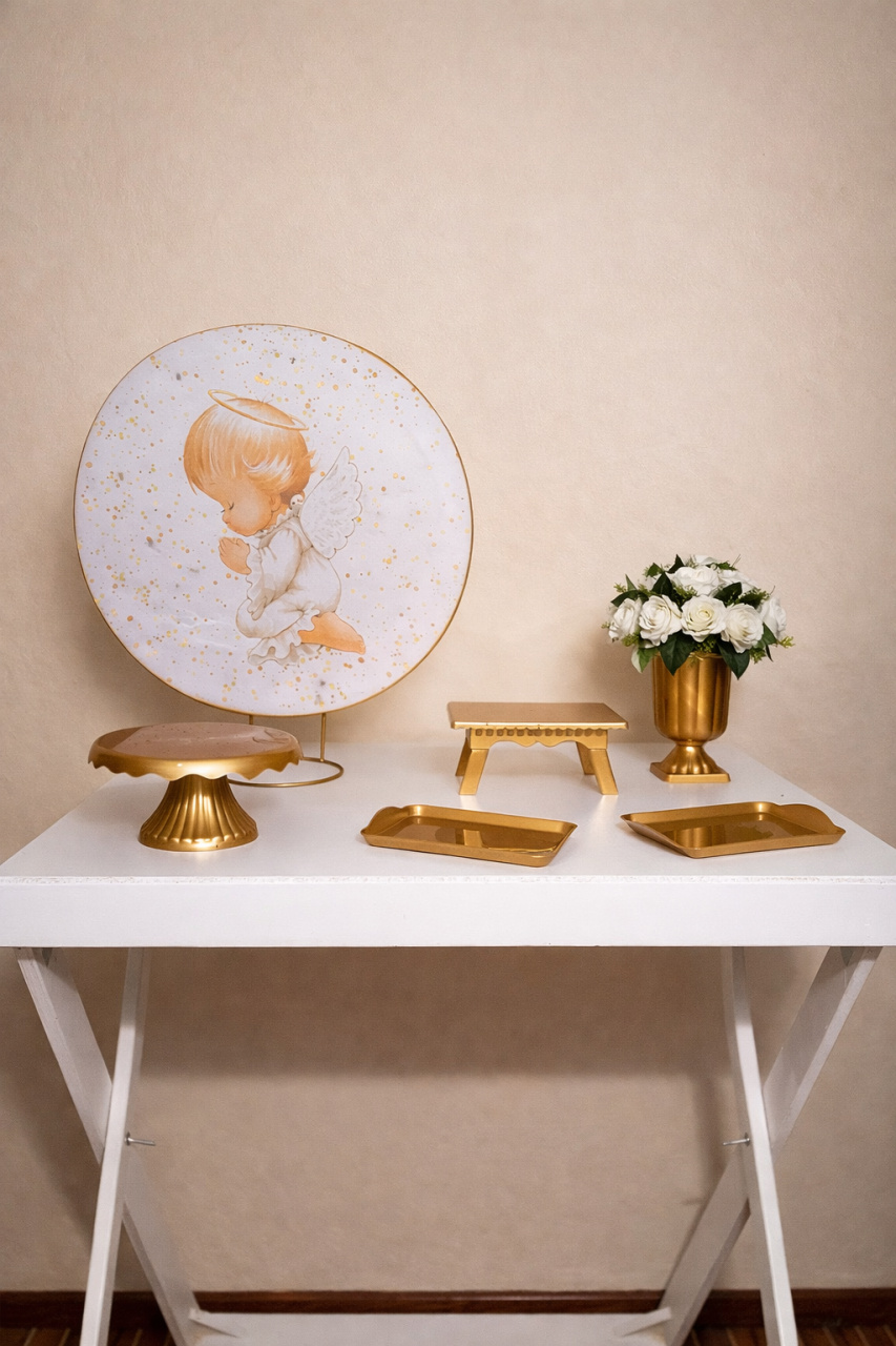 Kit de Mesa Batizado - Mila Saldanha Locações