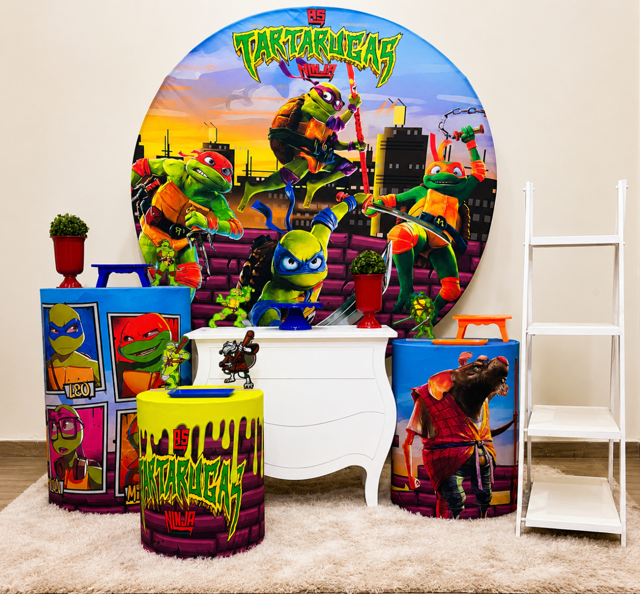 Kit Premium Tartaruga Ninja - Mila Saldanha Locações