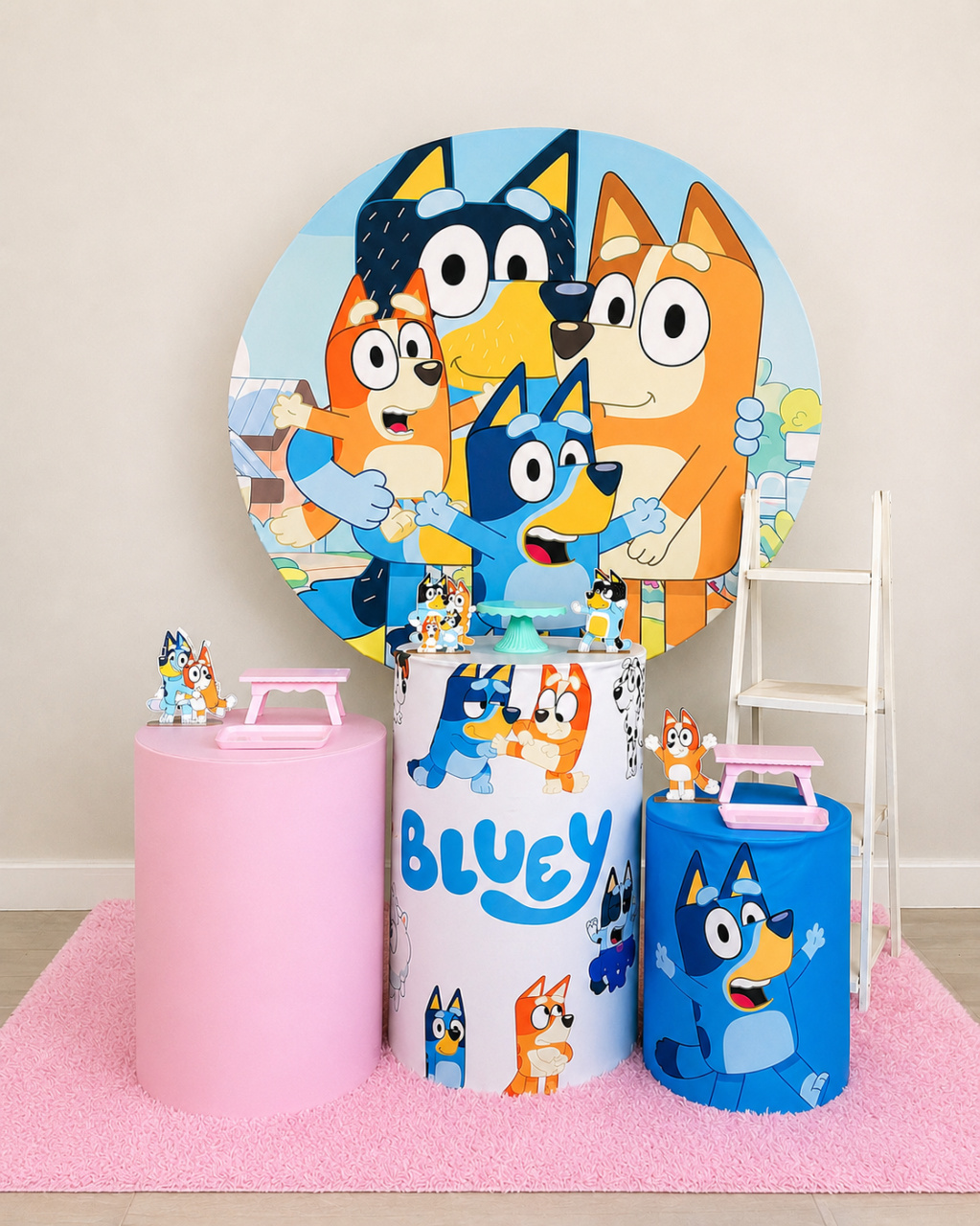 Kit Bluey Rosa Básico Plus - Mila Saldanha Locações