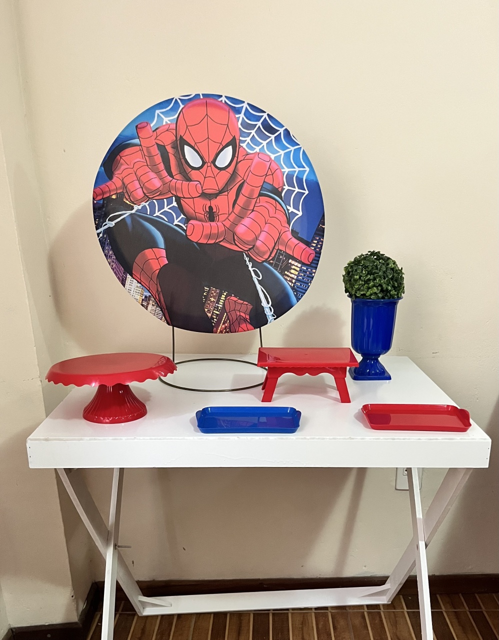 Kit de Mesa Homem Aranha - Mila Saldanha Locações