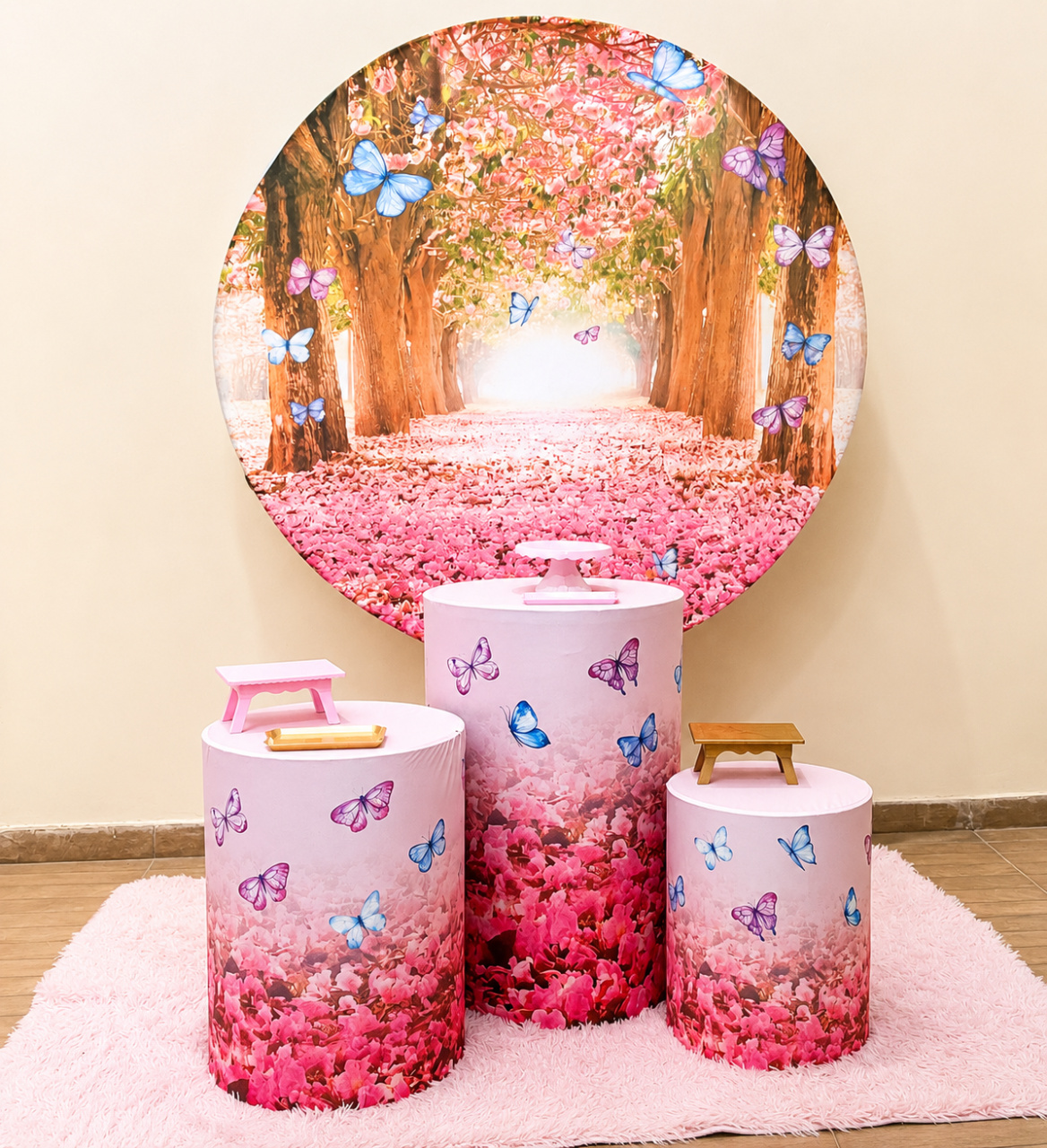 Kit Básico Borboleta Rosa - Mila Saldanha Locações