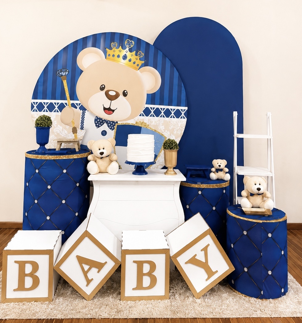 Kit Premium Plus Ursinho Azul - Mila Saldanha Locações