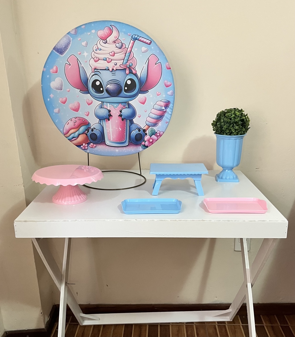 Kit de Mesa Stitch - Mila Saldanha Locações