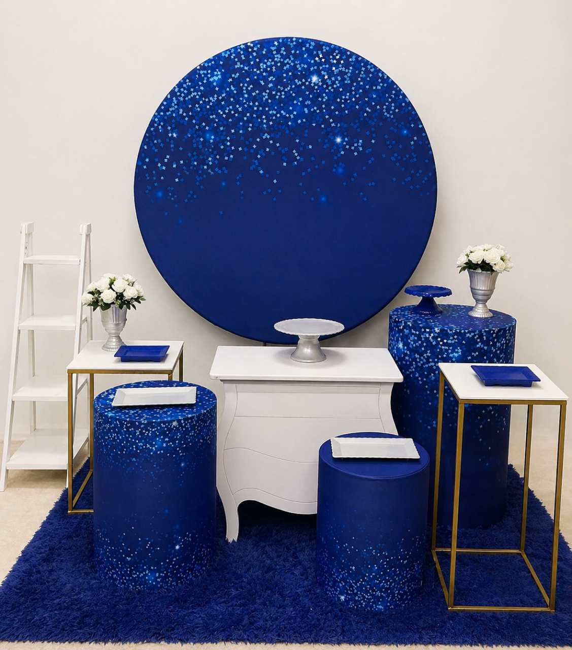 Kit Premium Azul Brilho 15 Anos - Mila Saldanha Locações