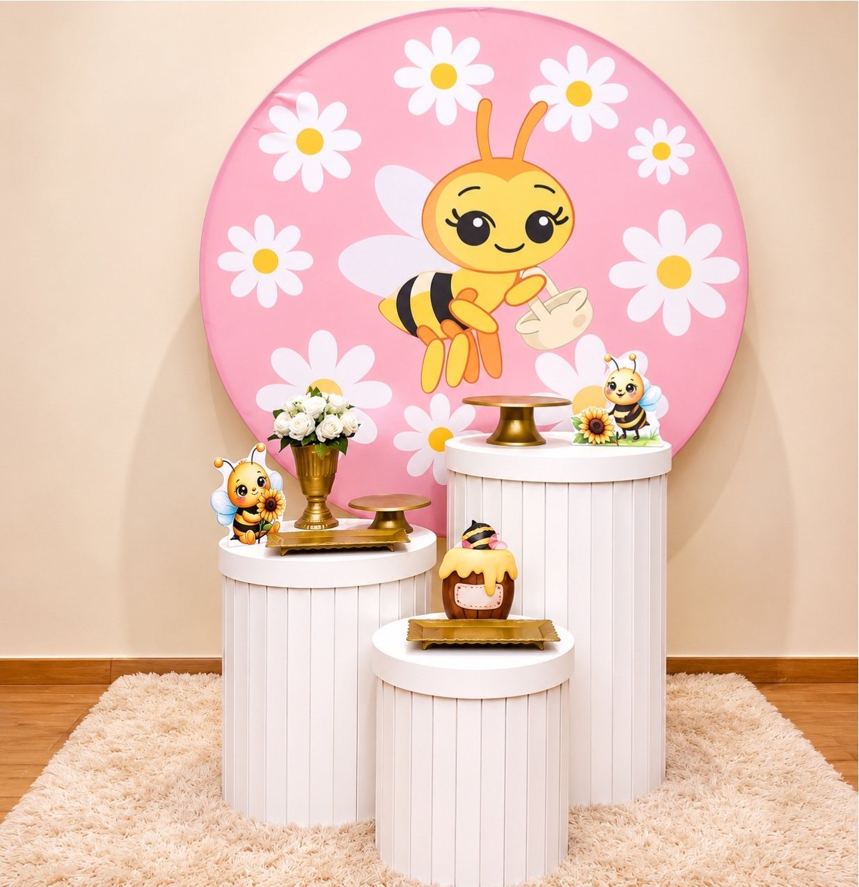 Alugue Kit Luxo Abelhinha Rosa - Mila Saldanha Locações