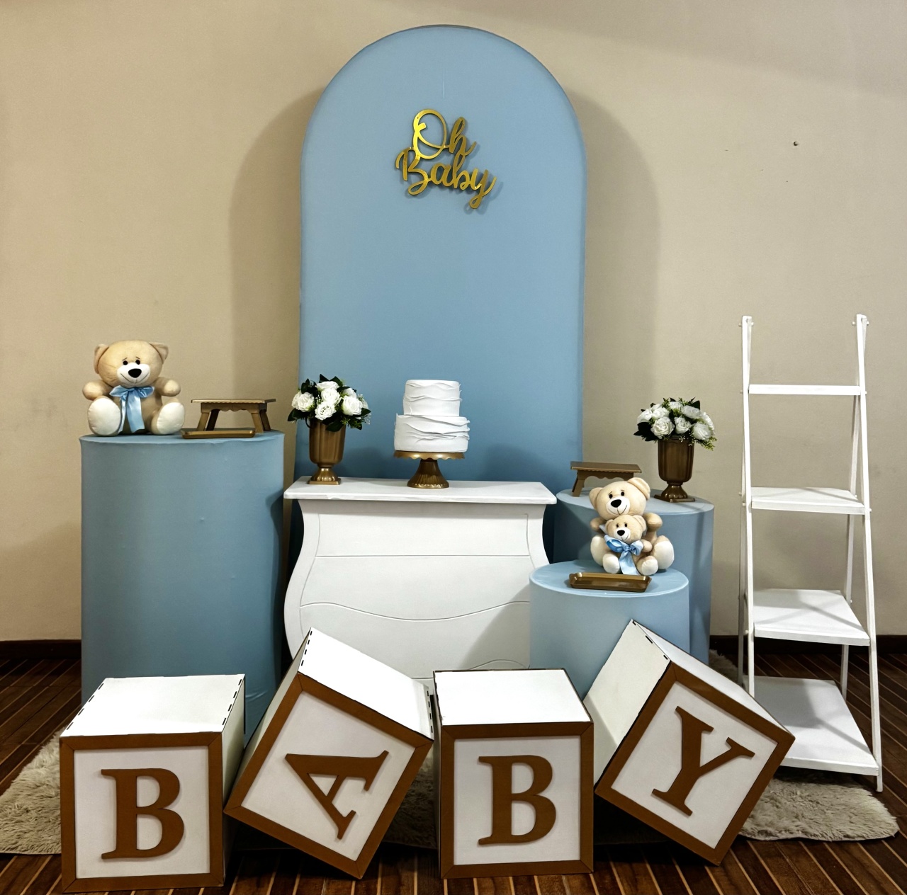 Kit Premium Plus Oh Baby Azul - Mila Saldanha Locações