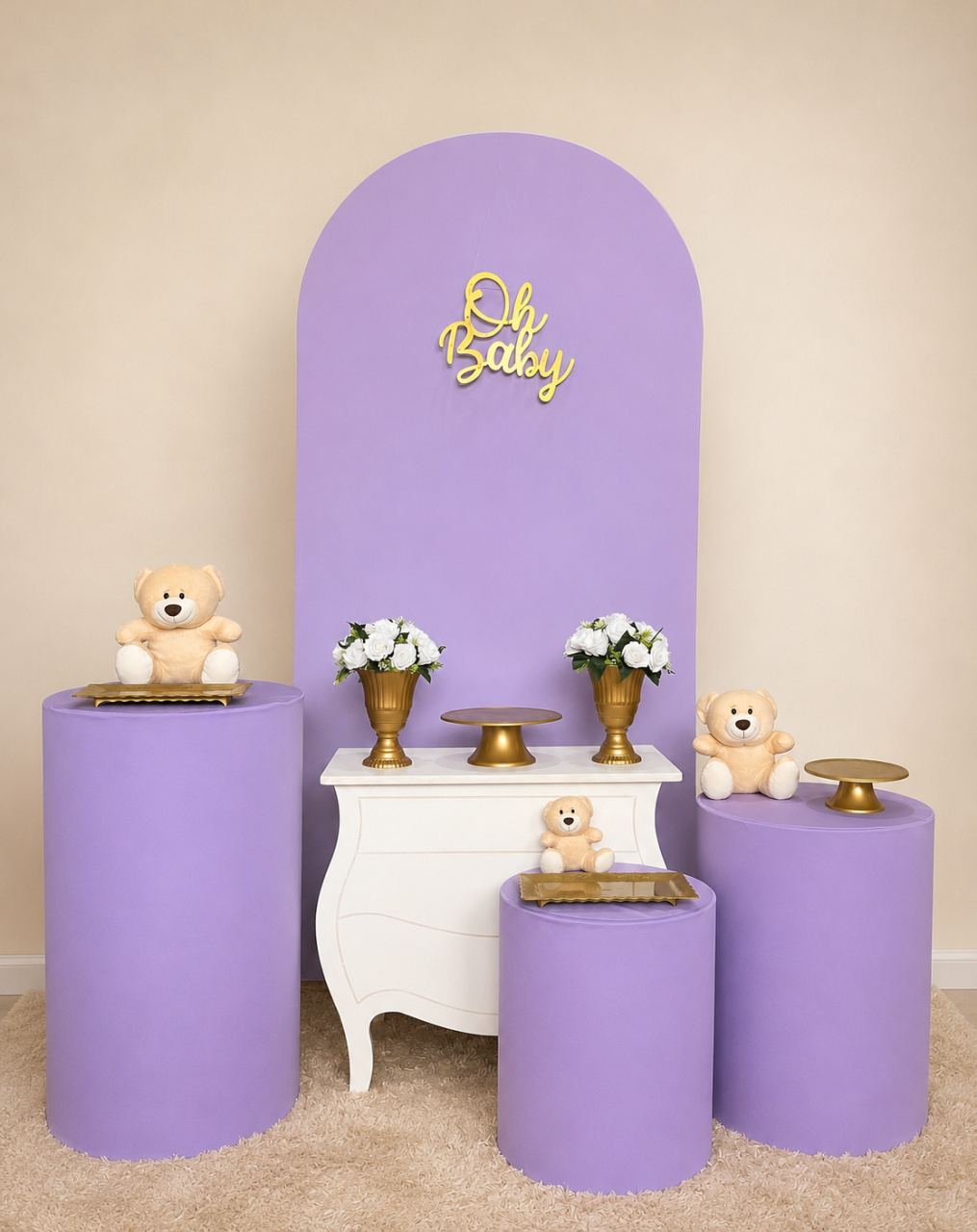 Kit Premium Oh Baby Lilás - Mila Saldanha Locações