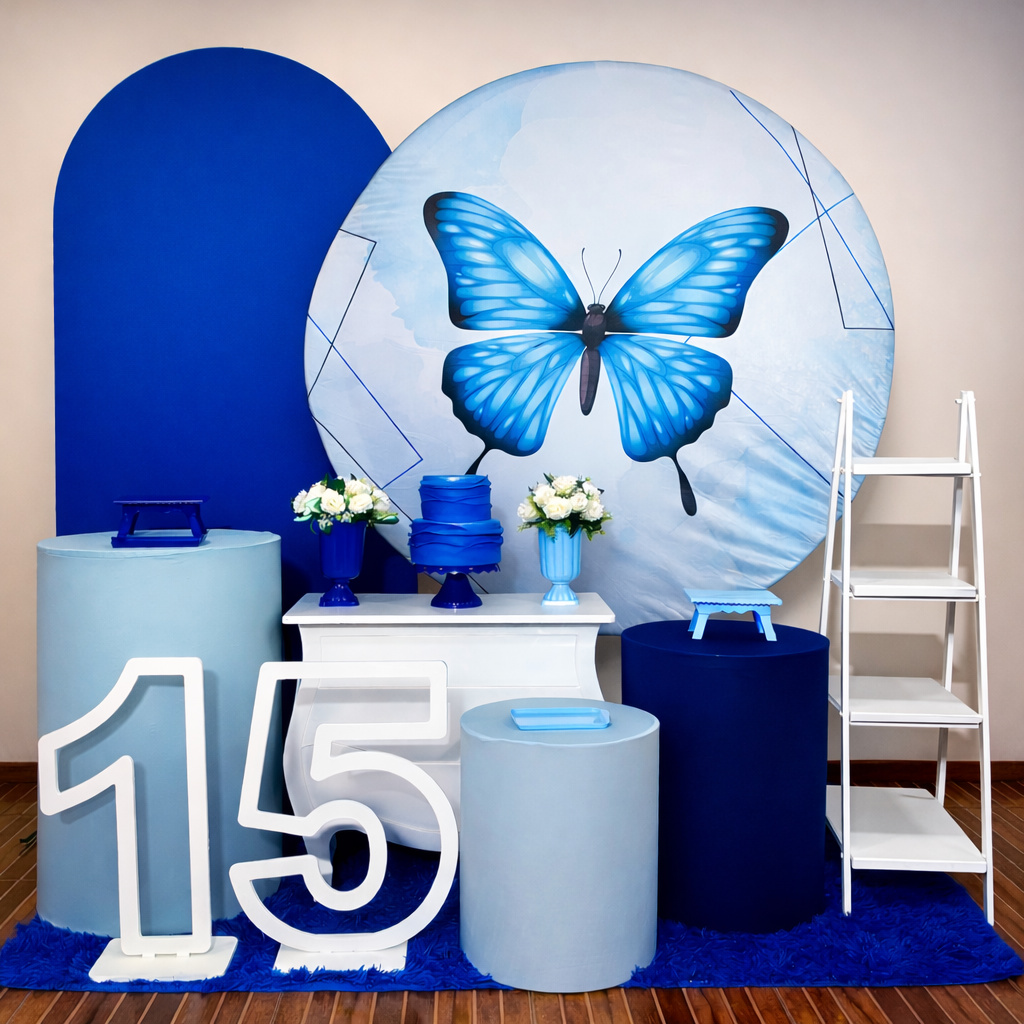 Kit Premium Plus Borboleta Azul - Mila Saldanha Locações