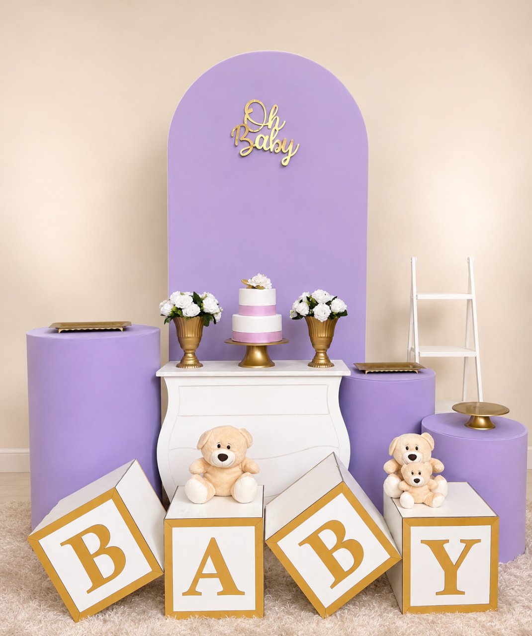 Kit Premium Plus Oh Baby Lilas - Mila Saldanha Locações