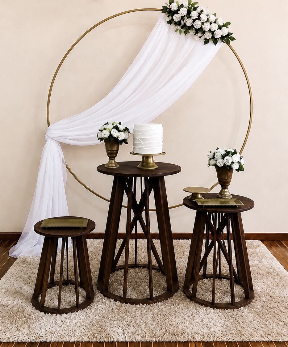 Kit Rústico Casamento/Noivado Com Voil - Mila Saldanha Locações