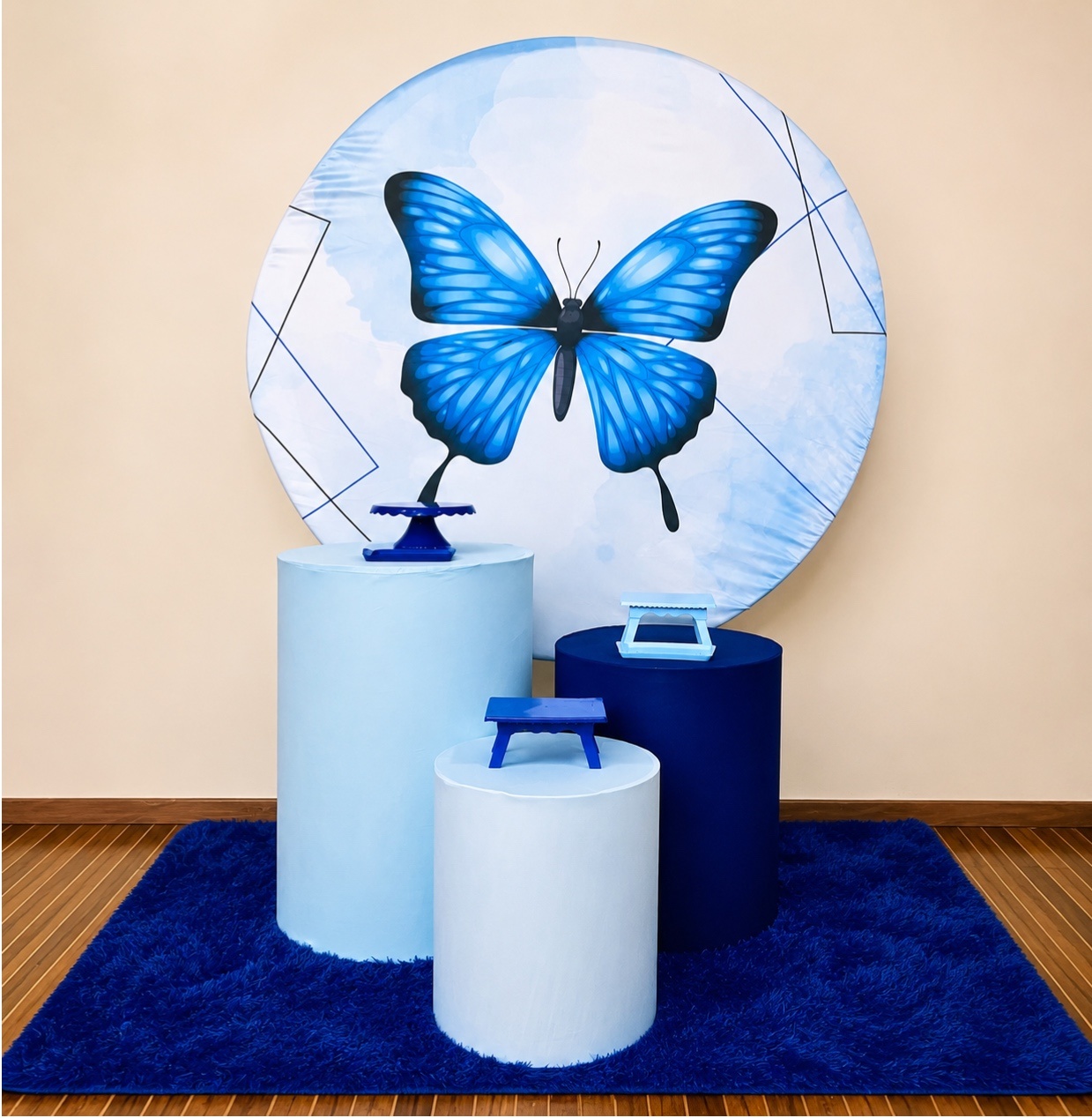 Kit Básico Borboleta Azul - Mila Saldanha Locações