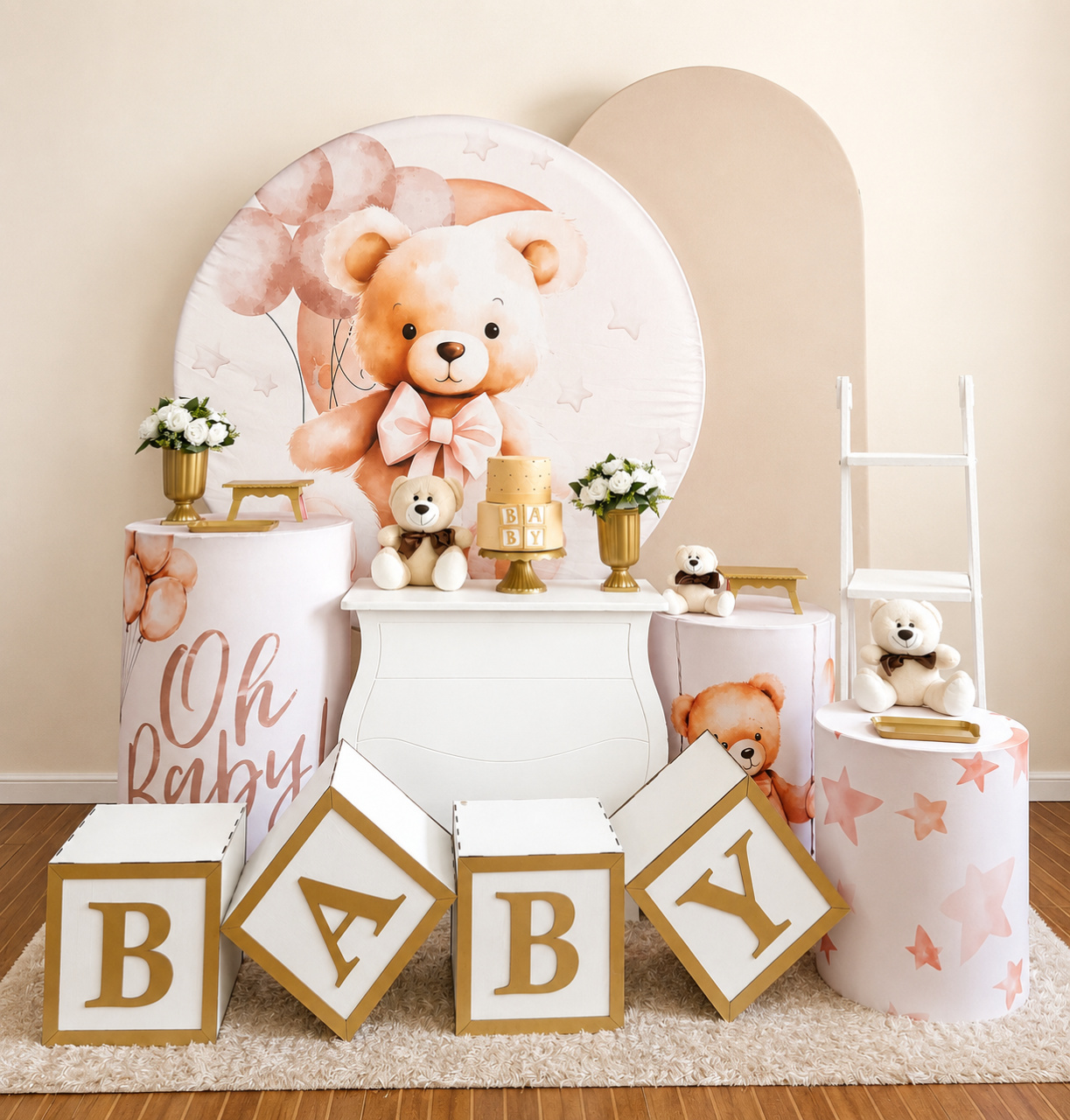 Kit Premium Plus Ursinho Bege - Mila Saldanha Locações