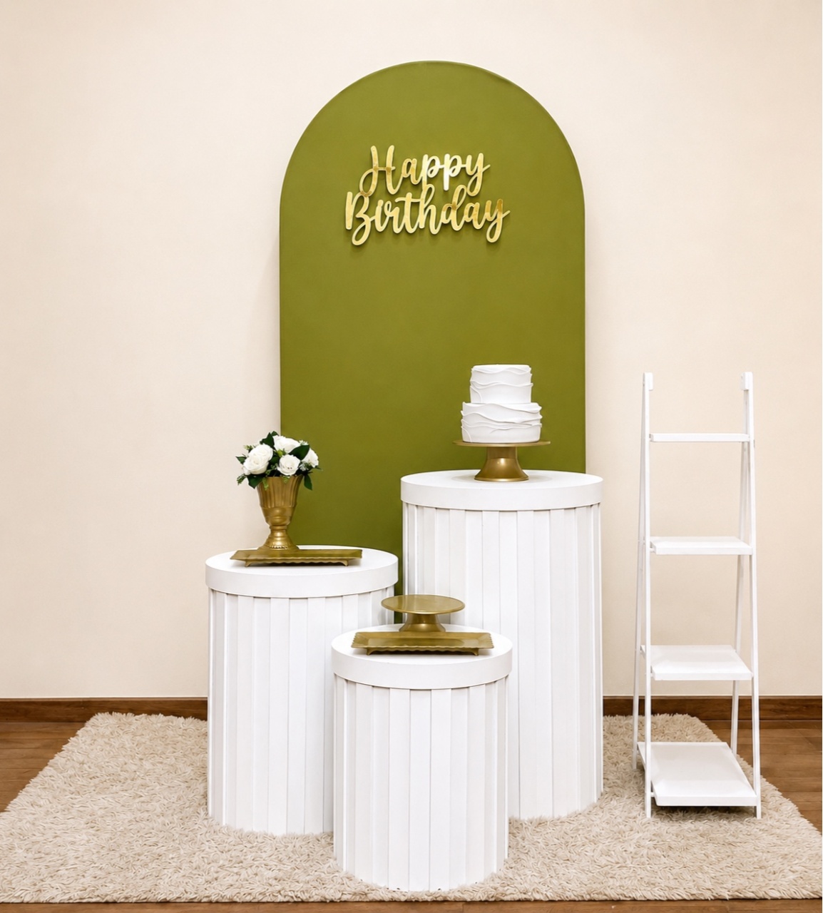 Alugue Kit Luxo Verde Oliva Completo - Mila Saldanha Locações