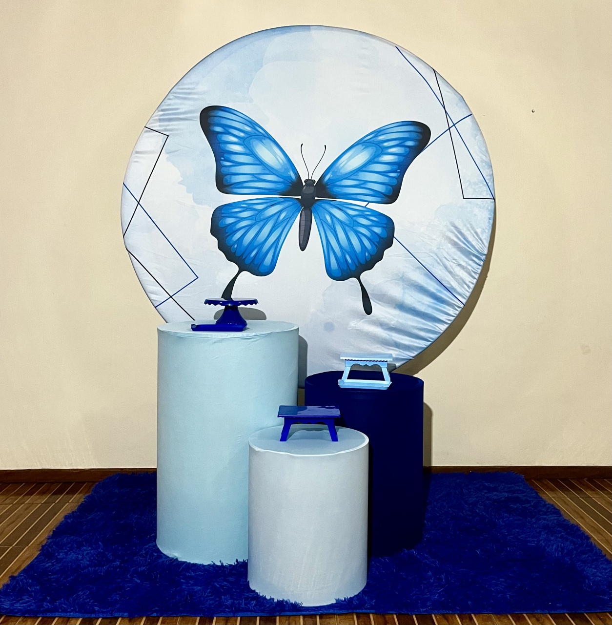 Kit Básico Borboleta Azul - Mila Saldanha Locações