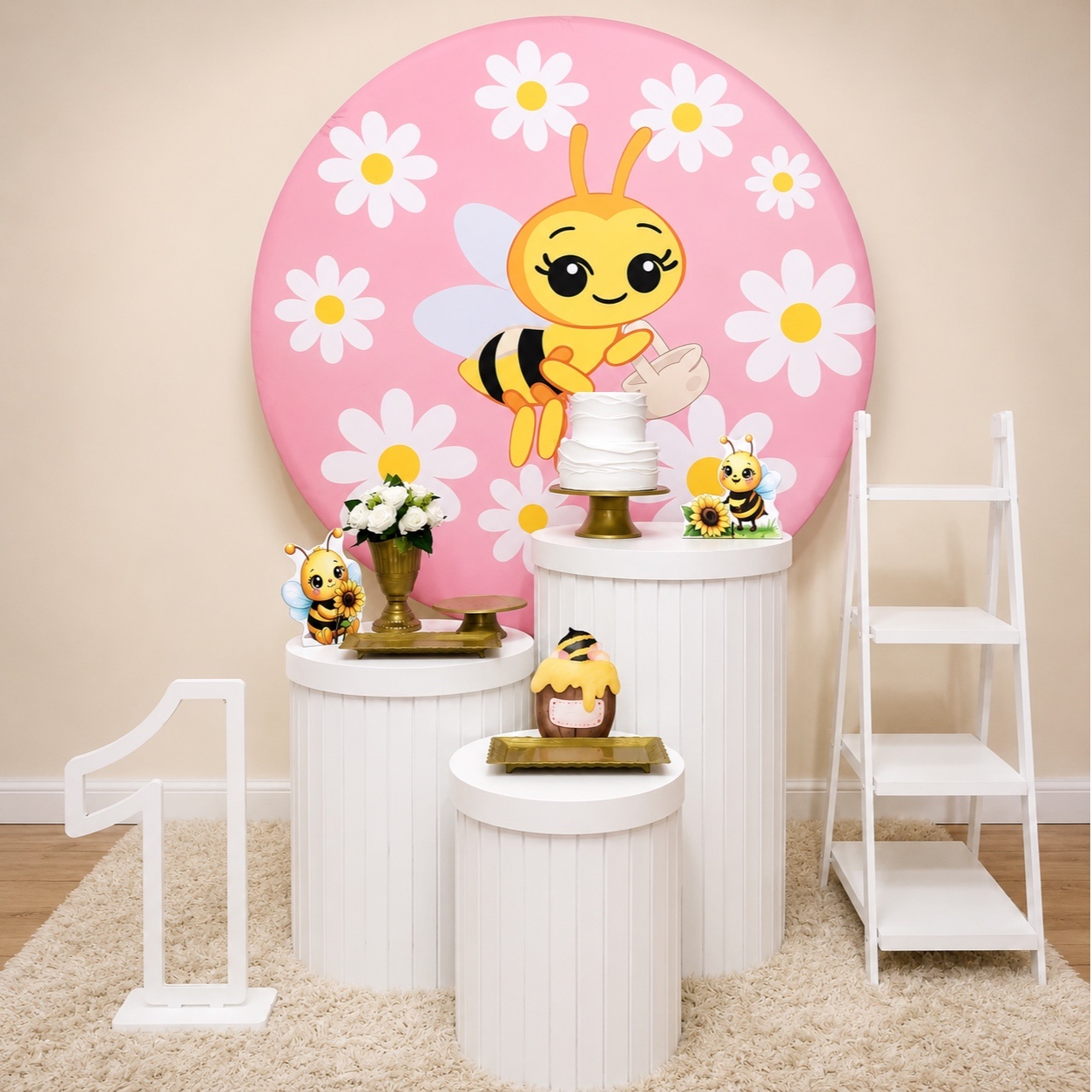 Alugue Kit Luxo Abelinha Rosa Completo - Mila Saldanha Locações