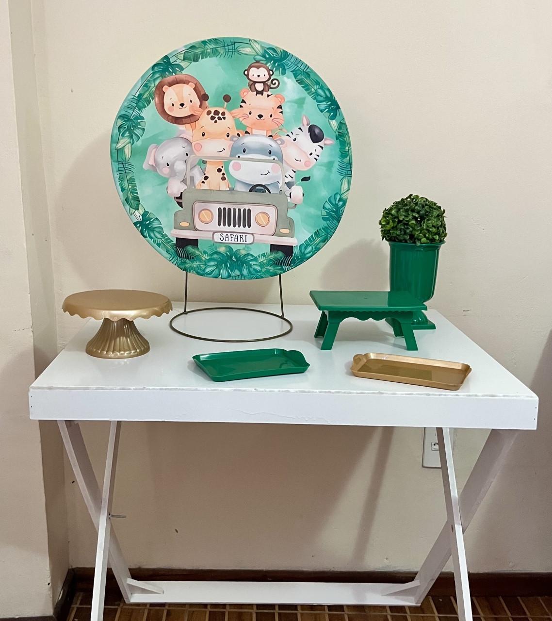 Kit de Mesa Safari - Mila Saldanha Locações